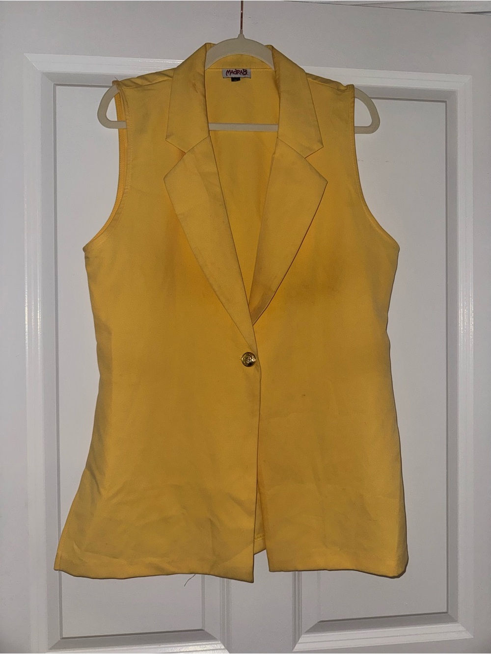 MadRag Longline Yellow Vest y2k - XL